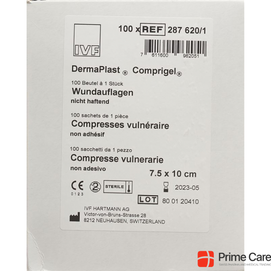 Dermaplast Comprigel Wound Dressings Sterile 7.5x10cm 100 Bags buy online