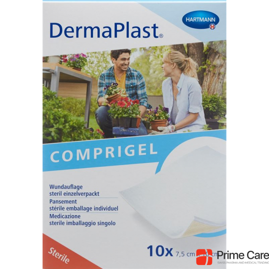 Dermaplast Compress Gel 7.5x10cm Steril 10 Stück buy online