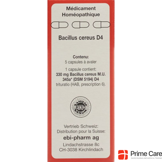 Sanum Bacillus Cereus Kapseln D 4 5 Stück buy online