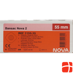 Dansac Nova 2 Basisplatten 55mm 35mm 5 Stück