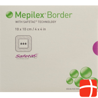 Mepilex Border Schaumverband 10x10cm Silik 5 Stück
