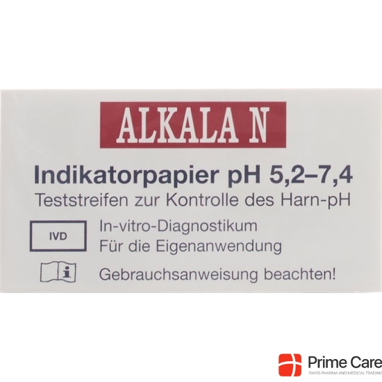 N Alkala indicator paper pH 5.2-7.4