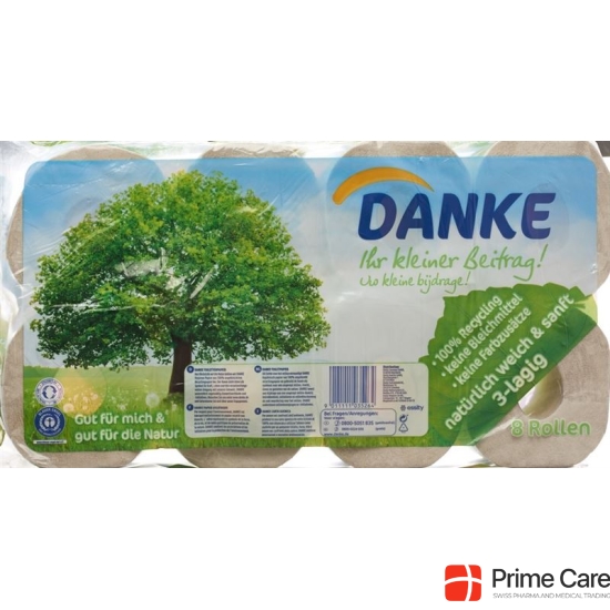 DANKE Toilettenpapier 3 Lagen 8 Rollen buy online