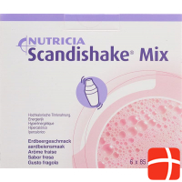 Scandishake Mix Pulver Erdbeere 6x 85g