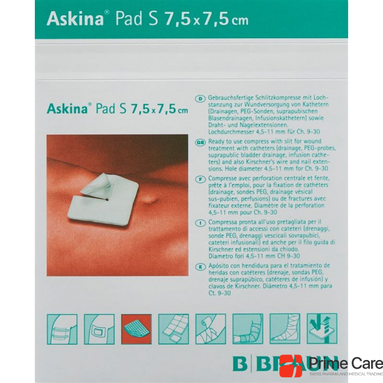 Askina Pad S Schlitzkompresse 7.5cmx7.5cm 30 Stück buy online