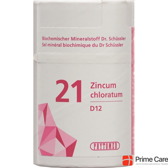 Phytomed Schüssler Nr. 21 Zinc Ch Tabletten D 12 100g buy online