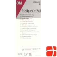 3M Medipore + Pad 10x25cm / Wundkissen 5x20.5cm 25 Stück