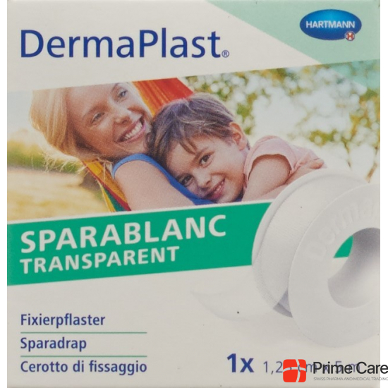 Dermaplast Sparablanc Transparent 1.25cmx5m White buy online