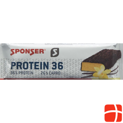 Sponser Protein 36 Bar Vanille und Schokoladenüberzug 50g