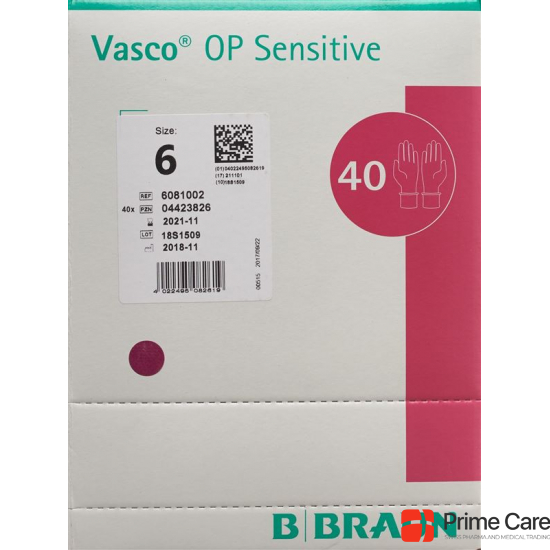 Vasco OP Sensitive Handschuhe Grösse 6.0 40 Paar buy online