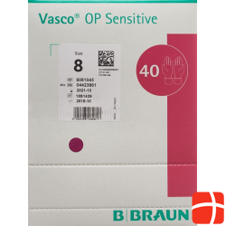 Vasco OP Sensitive Handschuhe Grösse 8.0 40 Paar