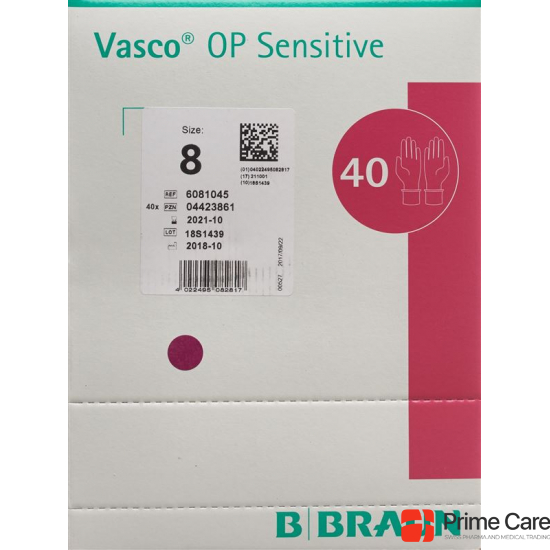 Vasco OP Sensitive Handschuhe Grösse 8.0 40 Paar buy online