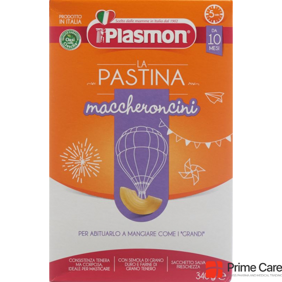 Plasmon Pasta Maccheroncini 340g buy online