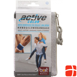 Bort Aktive Color Handgelenkbandage Grösse M -19cm Blau