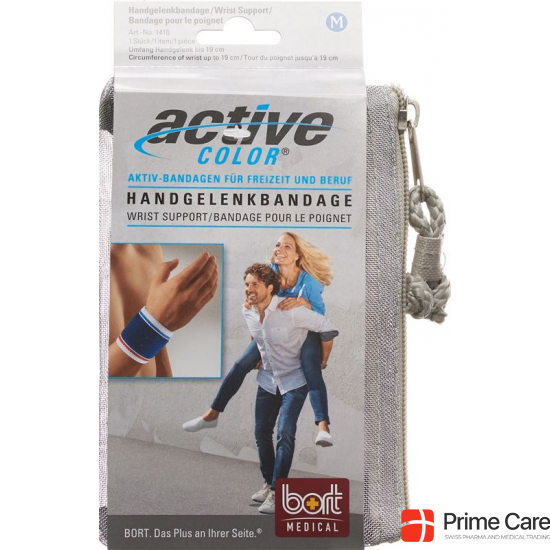 Bort Aktive Color Handgelenkbandage Grösse M -19cm Blau buy online