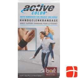 Bort Aktive Color Handgelenkbandage Grösse M -19cm Schwarz