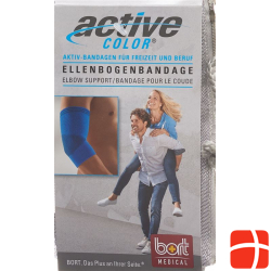 Bort Aktive Color Ellenbogenbandage Grösse S -26cm Blau