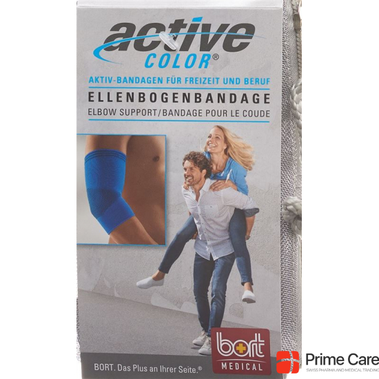 Bort Aktive Color Ellenbogenbandage Grösse S -26cm Blau buy online