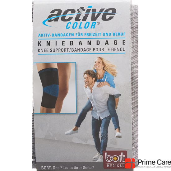 Bort Aktive Color Kniebandage Grösse S -32cm Schwarz buy online