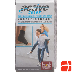 Bort Aktive Color Knöchelbandage Grösse S -21cm Schwarz