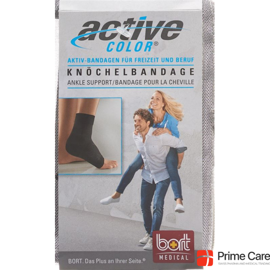 Bort Aktive Color Knöchelbandage Grösse L +23cm Schwarz buy online