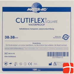 Cutiflex Square Folienpflaster 38x38mm 100 Stück