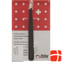 Rubis Bz Classic Pinzette Schräg Schwarz 6613