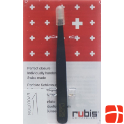 Rubis Bz Pinzette Twin Spitz/schraeg Schwarz 6614