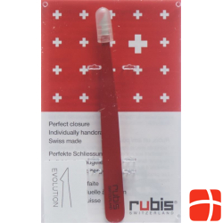 Rubis Bz Pinzette Twin Spitz/schraeg Rot