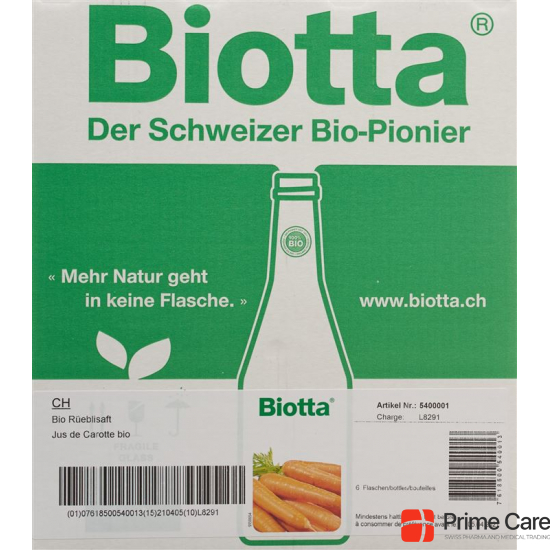 Biotta Bio Rüebli Flasche 5dl buy online