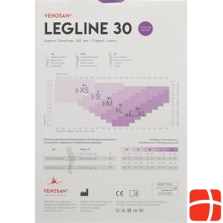 Venosan Legline 30 A-t XS Black 1 pair