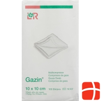 Gazin Faltkompressen 10x10cm 12-fach Unsteril 100 Stück