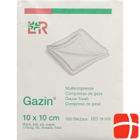 Flawa Gazin Faltkompressen 10x10cm 8-fach Unsteril 100 Stück