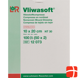 Vliwasoft Nw Kompresse 10x20cm 6-fach Steril 50x 2 Stück