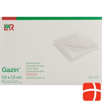 Gazin Faltkompressen 7.5x7.5cm 8-fach Steril 50x 2 Stück