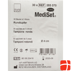 Mediset IVF Rundtupfer 4cm Steril 30 Beutel 3 Stück