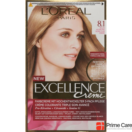 Excellence Creme Triple Prot 8.1 Light Ash Blonde buy online