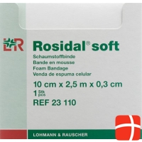 Rosidal Soft foam bandage 2.5mx10cmx0.3cm