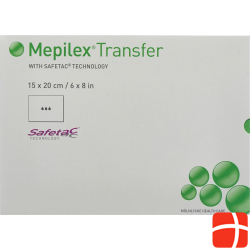 Mepilex Transfer Safetac Drainageverband 15x20cm Silikon 5 Stück