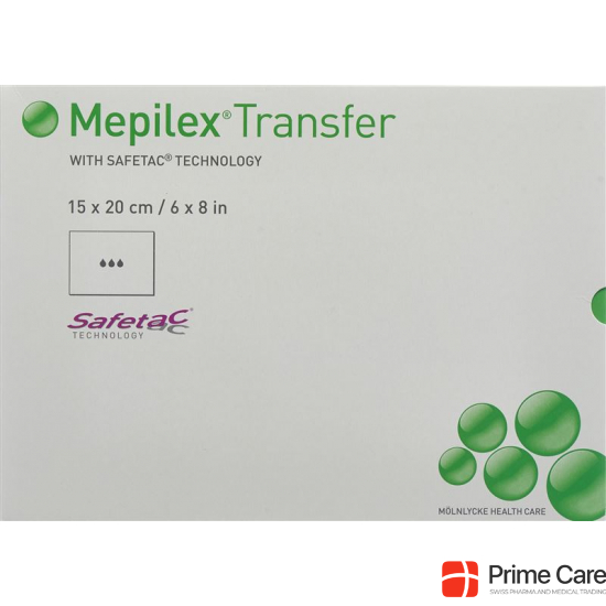 Mepilex Transfer Safetac Drainageverband 15x20cm Silikon 5 Stück buy online