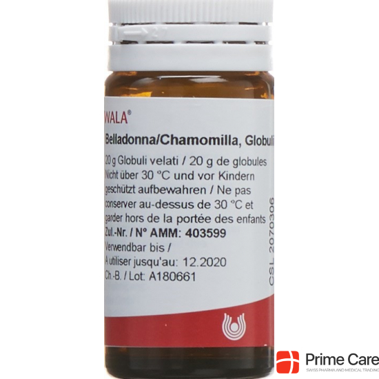 Wala Belladonna/chamomilla Globuli 20g buy online