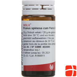 Wala Prunus Spinosa Ferm C Ferro Globuli D 3 Flasche 20g