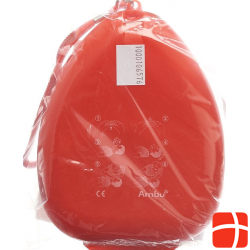Ambu Res Cue Pocket Mask with Valve Hard Box Red