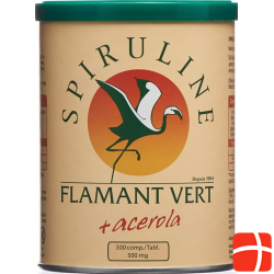 Spiruline Flamant Vert + Acerola Tabletten 300 Stück