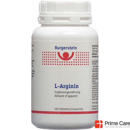 Burgerstein L-Arginin tablets 100 pieces buy online
