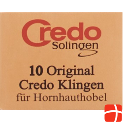 Credo Ersatzklingen Hornhauthobel Schachtel 10 Stück