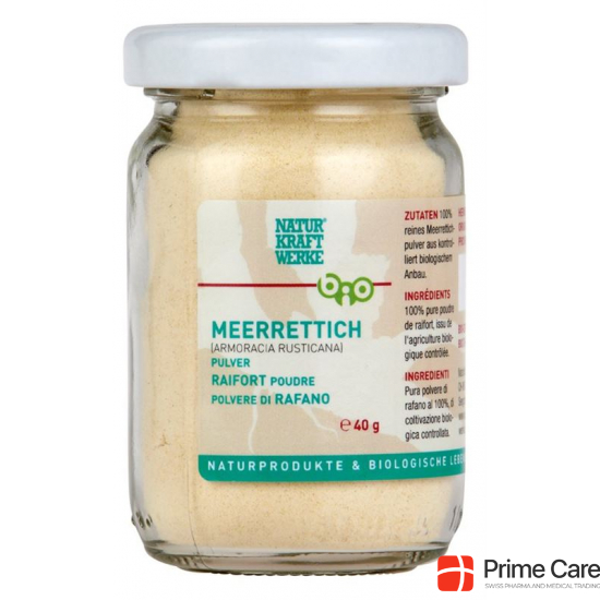 Naturkraftwerke Meerrettich Pulver Bio Glas 40g buy online