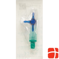 Discofix C 3-way tap 2 closure blue