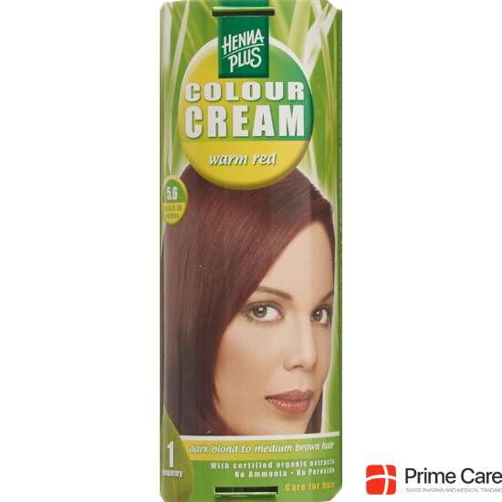 Henna Plus Colour Cream 5.6 Warm Rot 60g buy online