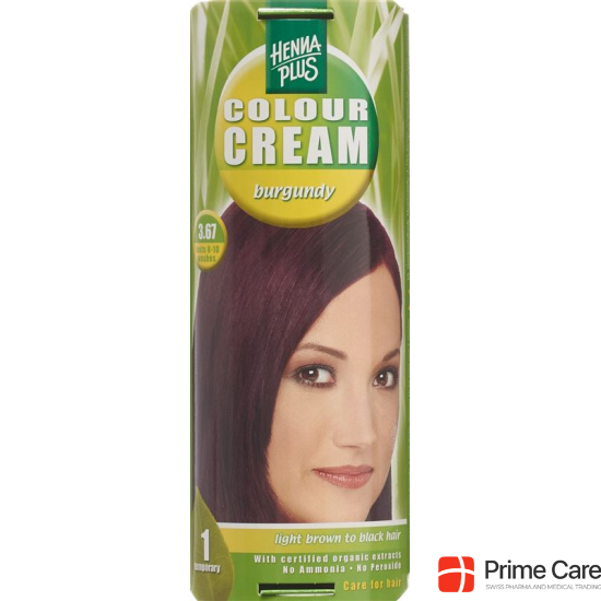 Henna Plus Colour Cream 3.67 Burgund 60g buy online